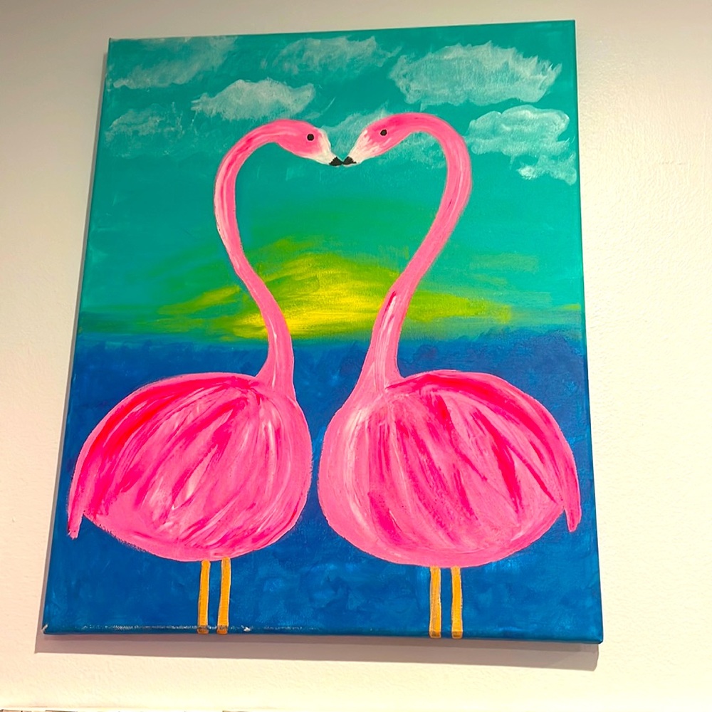 Flamingo wall art
